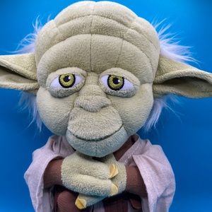 Disney Parks Star Wars Yoda Plush Doll Stuffed 9.5" Soft Toy with Cane Fandom